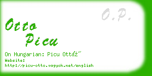 otto picu business card